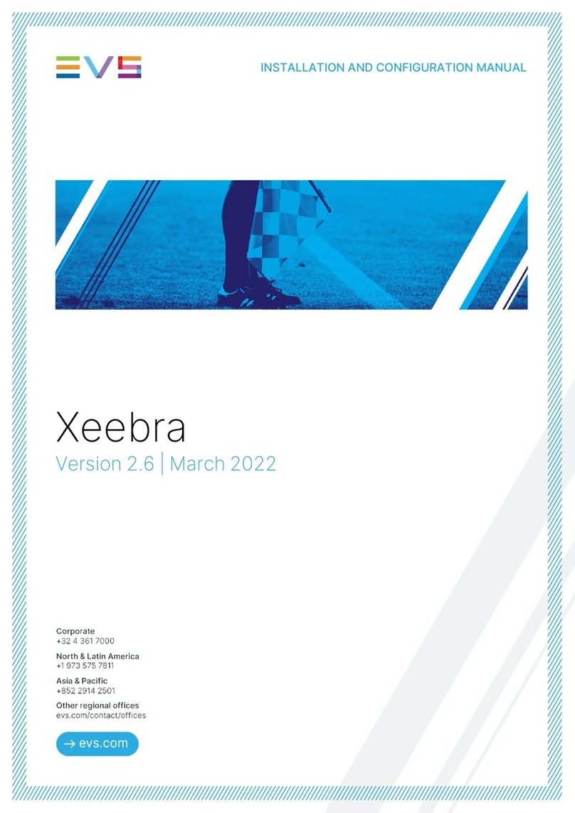 EVS Xeebra Installation and configuration manual