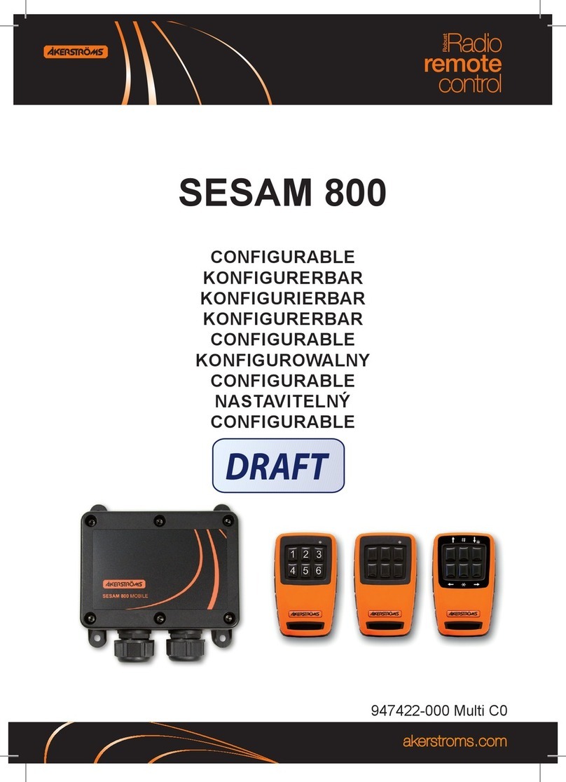 Akerstroms SESAM 800 CONFIGURABLE manual Akerstroms SESAM 800 CONFIGURABLE manual