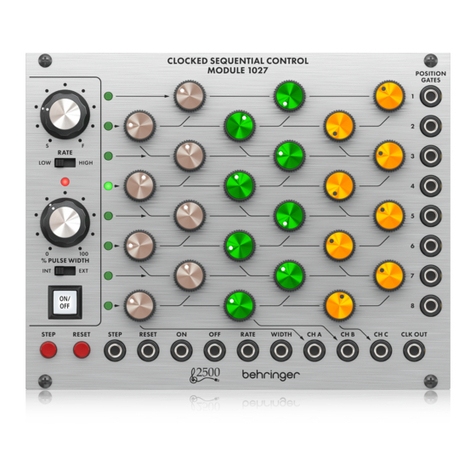 Behringer 1027 User manual