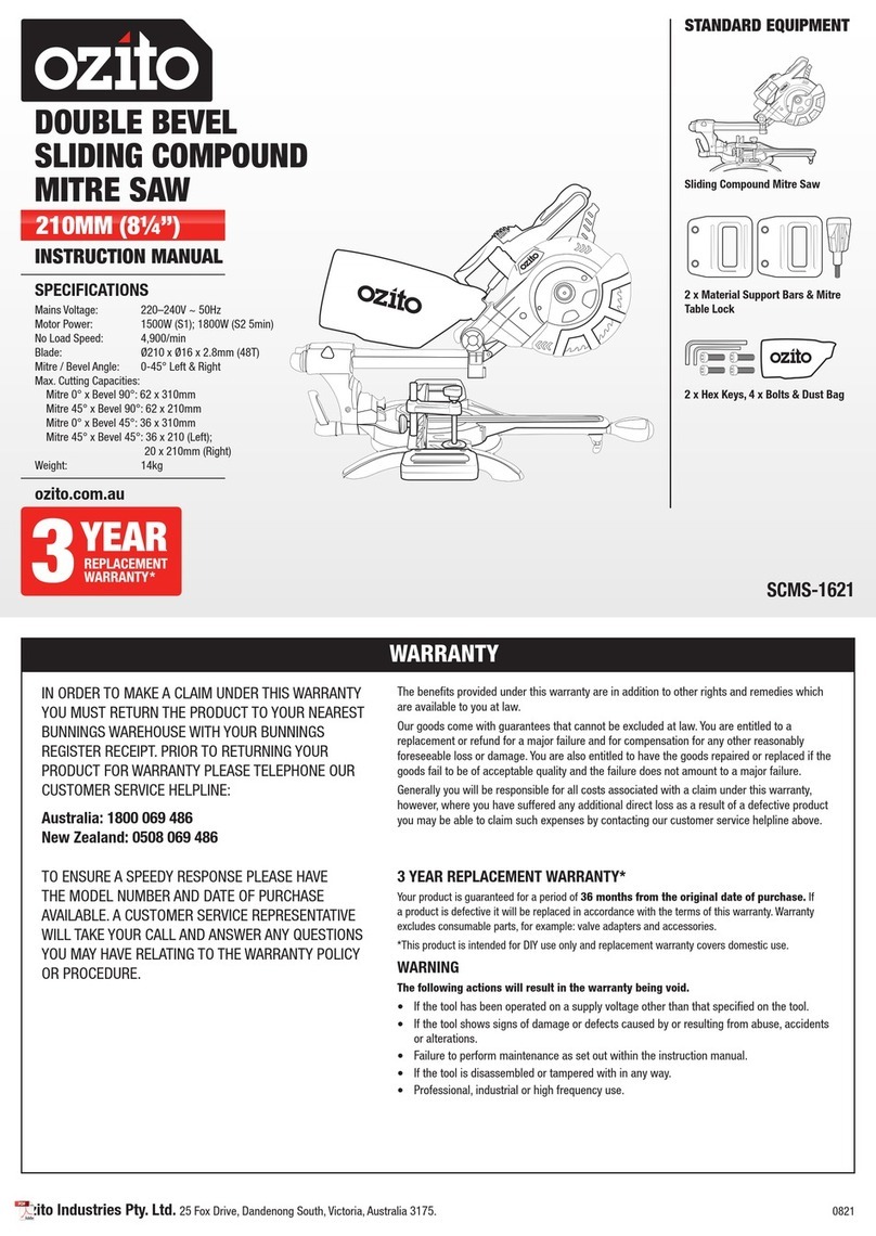 Ozito SCMS-1621 User manual