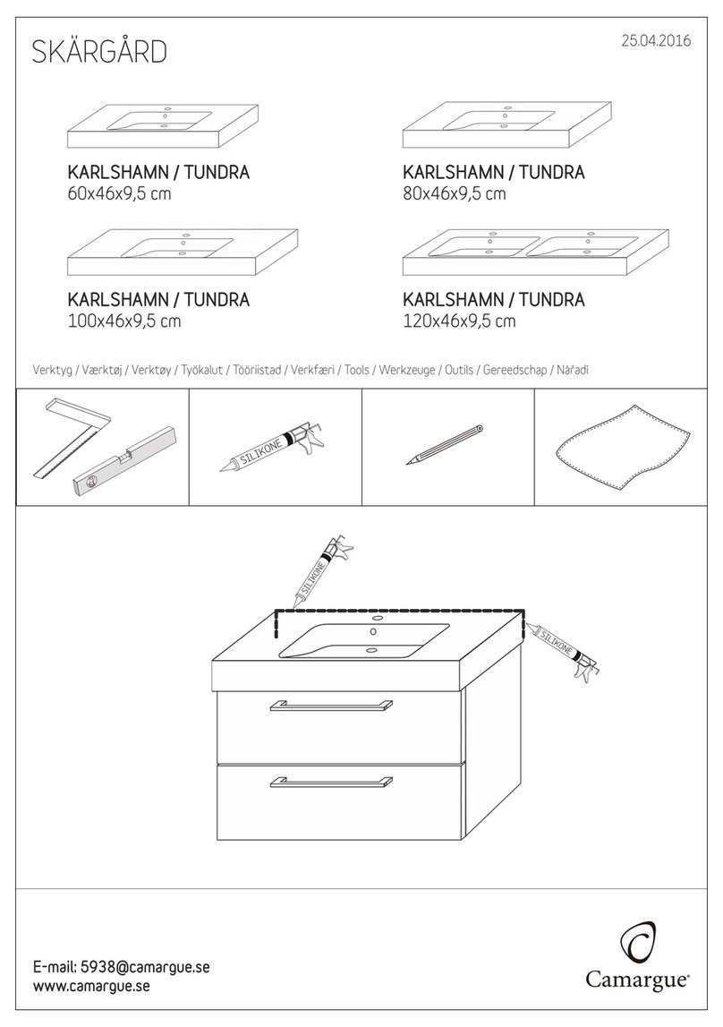 Camargue SKARGARD KARLSHAMN installation instructions Camargue SKARGARD KARLSHAMN installation instructions