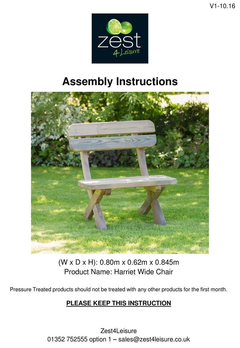 Zest 4 Leisure Harriet Wide Chair User manual