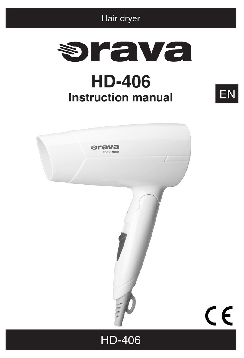 Orava HD-406 instruction manual