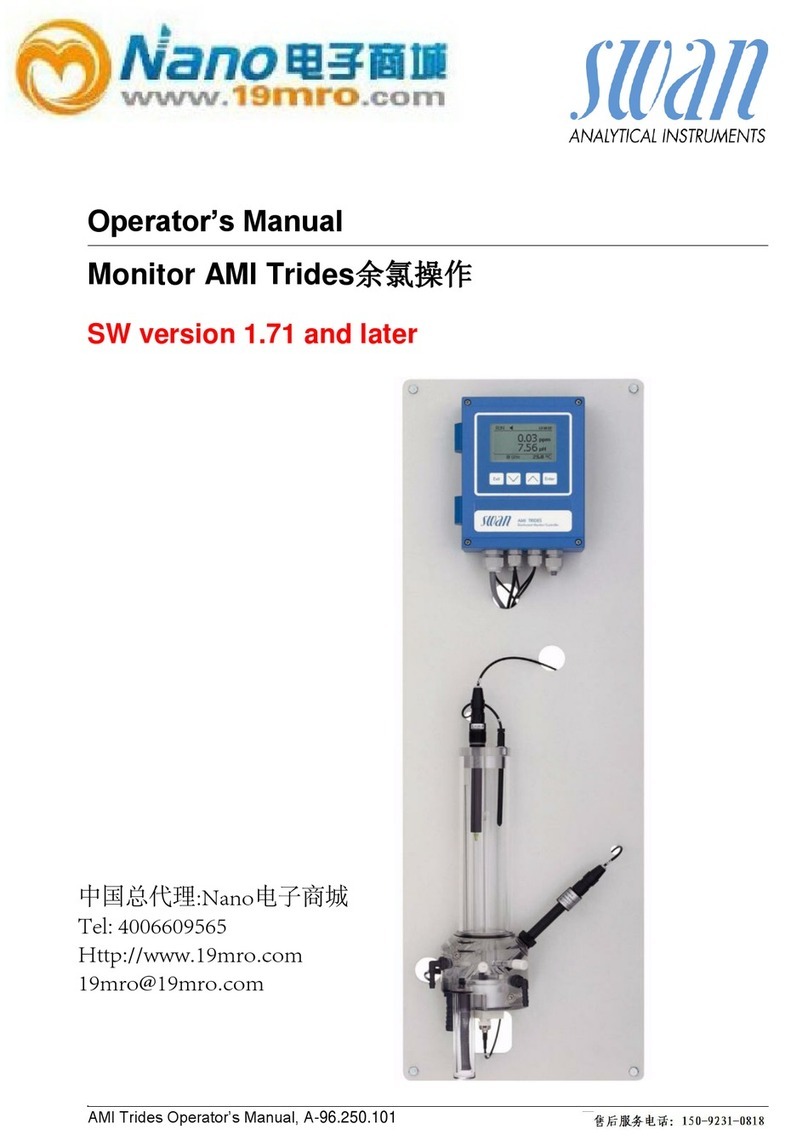 Swan Analytical Instruments A-85.119.010 manual