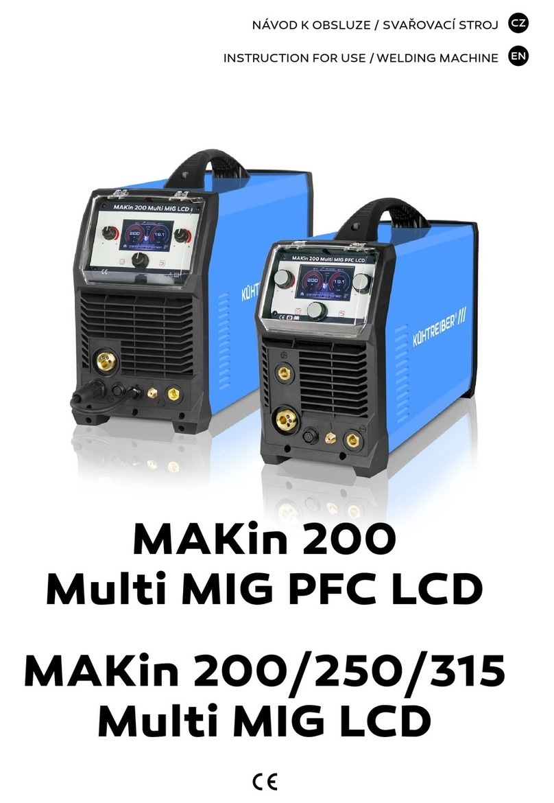 Evo MAKIN 200 Multi MIG PFC LCD Instructions for use