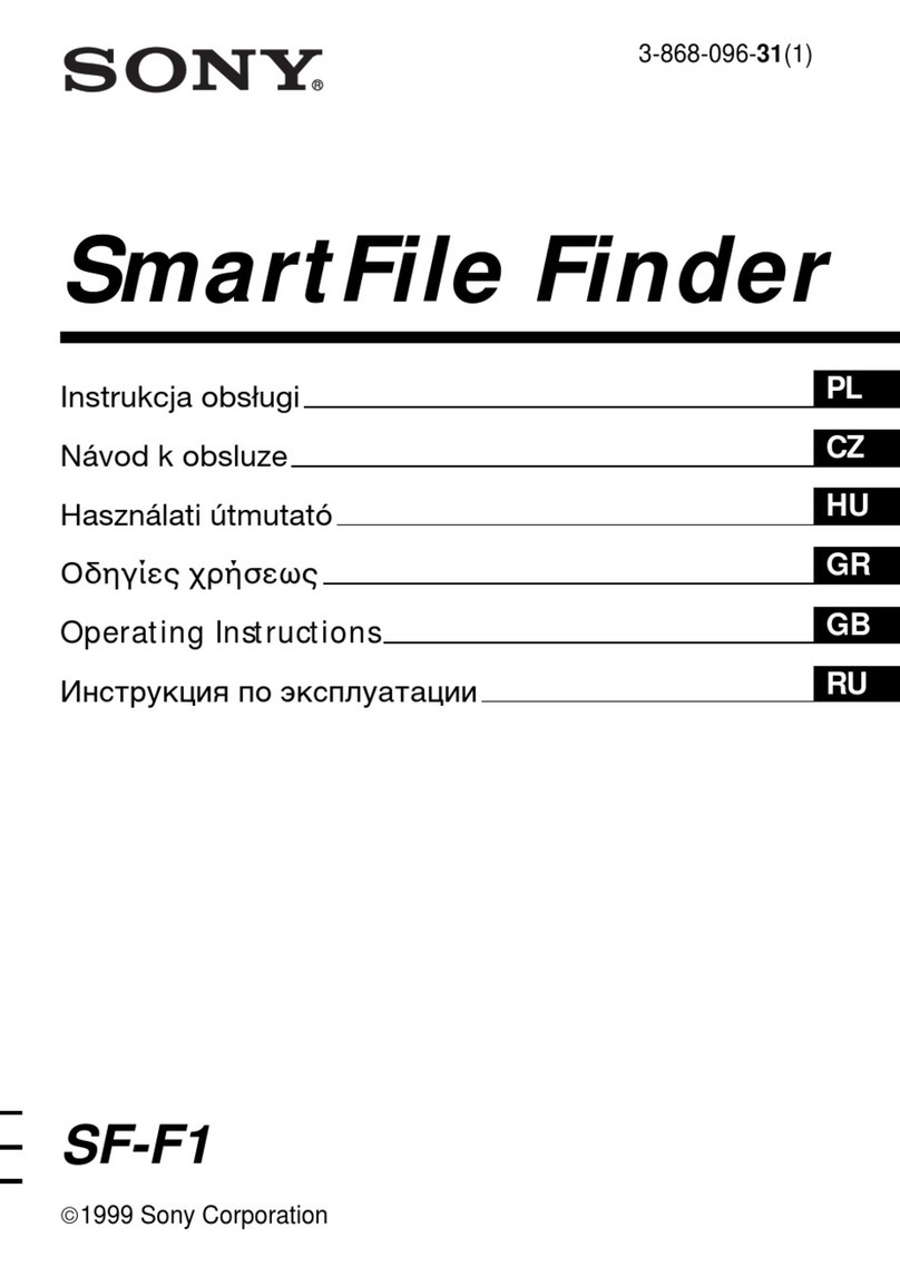 Sony SmartFile Finder operating instructions