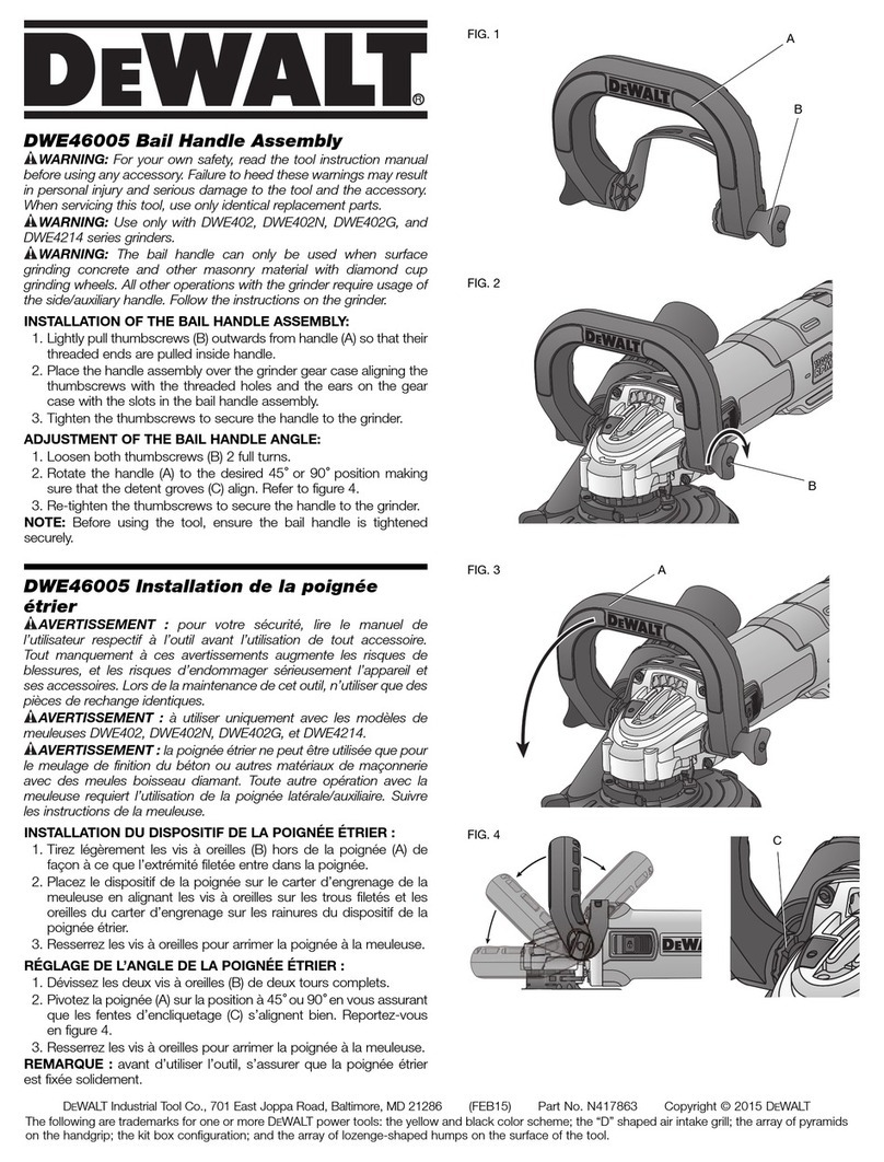 DeWalt DWE46005 User manual