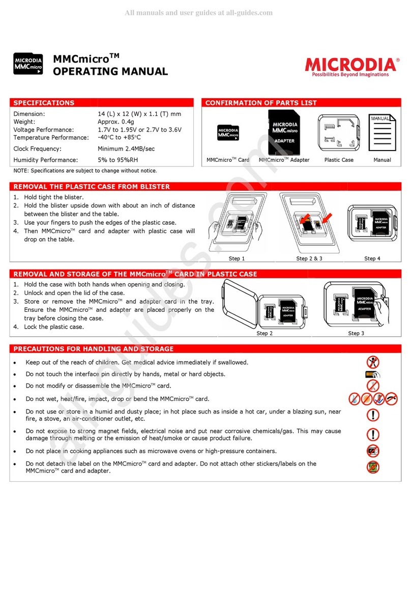 Microdia MMCmicro operating manual