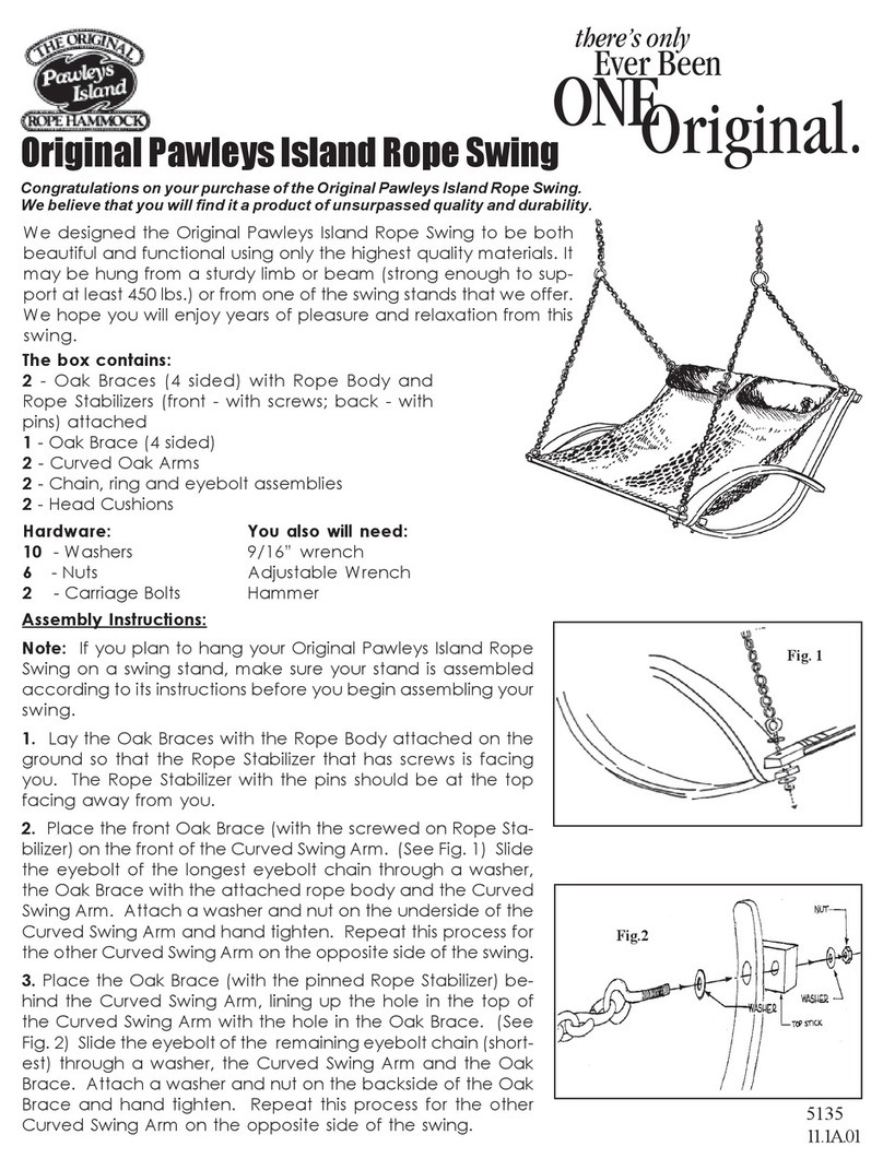 Pawleys Island Rope Swing Maintenance manual