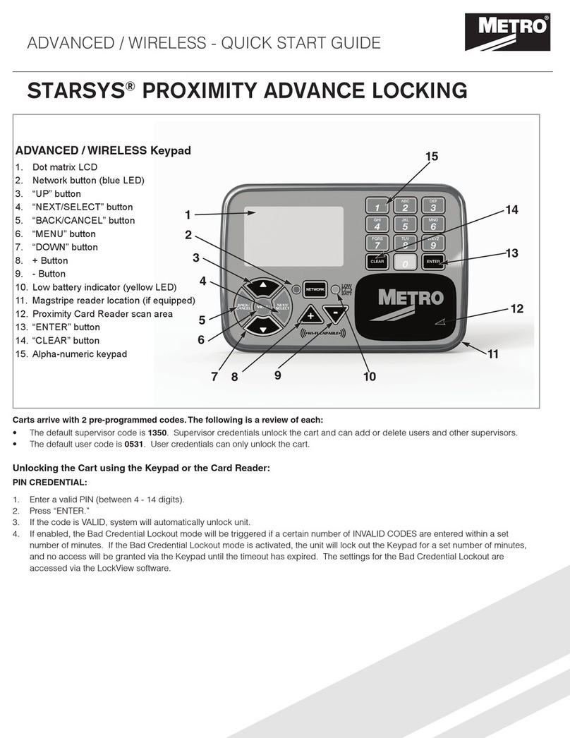 Metro DataVac STARSYS WIRELESS User manual