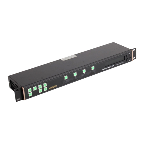 evertz X0400 Series User manual