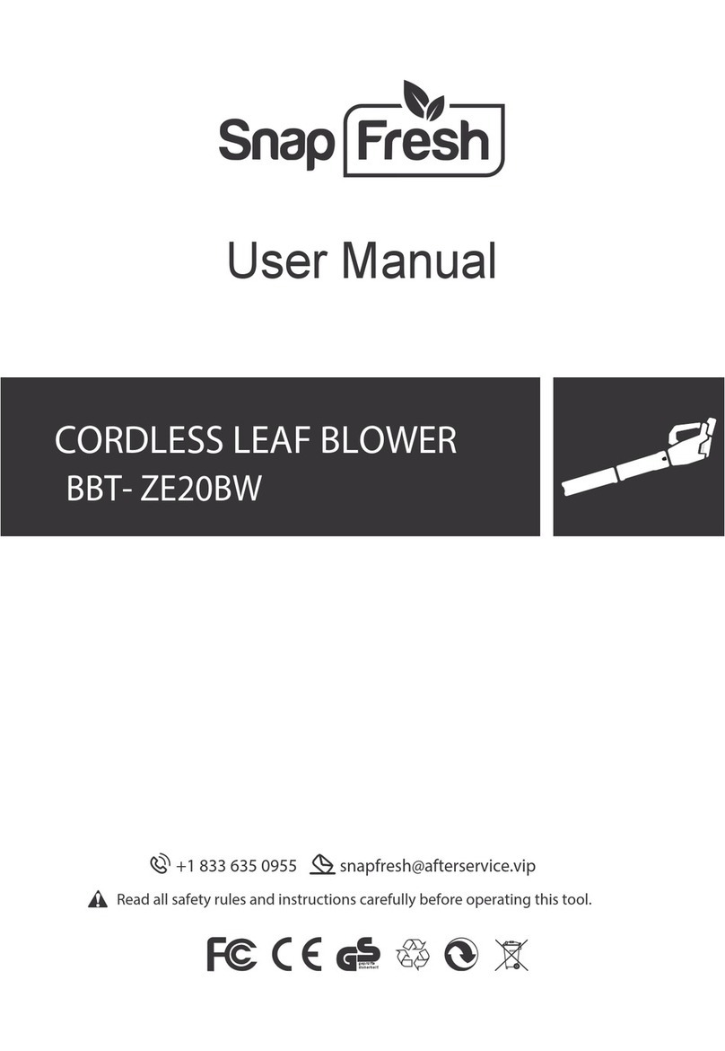 Snap Fresh BBT- ZE20BW user manual