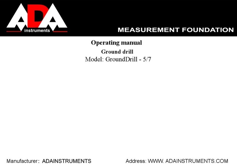 ADA INSTRUMENTS GroundDrill 5 User manual