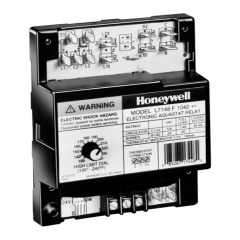 Honeywell Electronic Aquastat L7148F User manual
