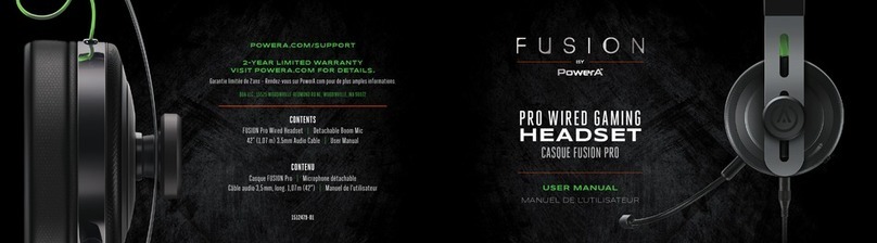 Power A CASQUE FUSION PRO User manual
