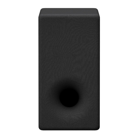 Sony SA-SW3 User manual Sony SA-SW3 User manual