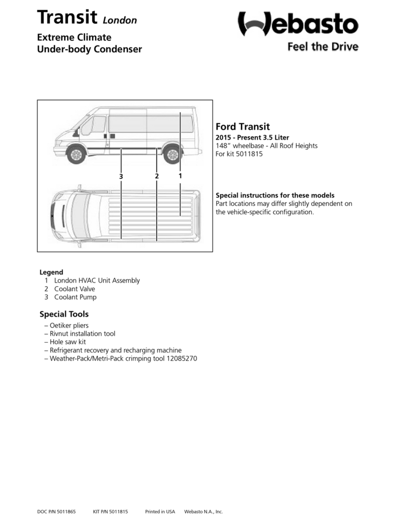 Webasto Transit London User manual