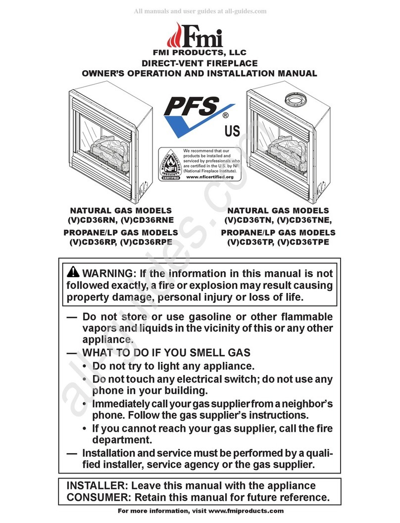 FMI VCD36RN OWNER'S OPERATION AND INSTALLATION MANUAL