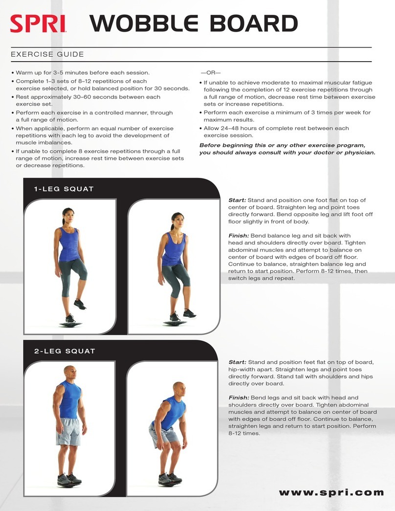 SPRI WOBBLE BOARD User manual