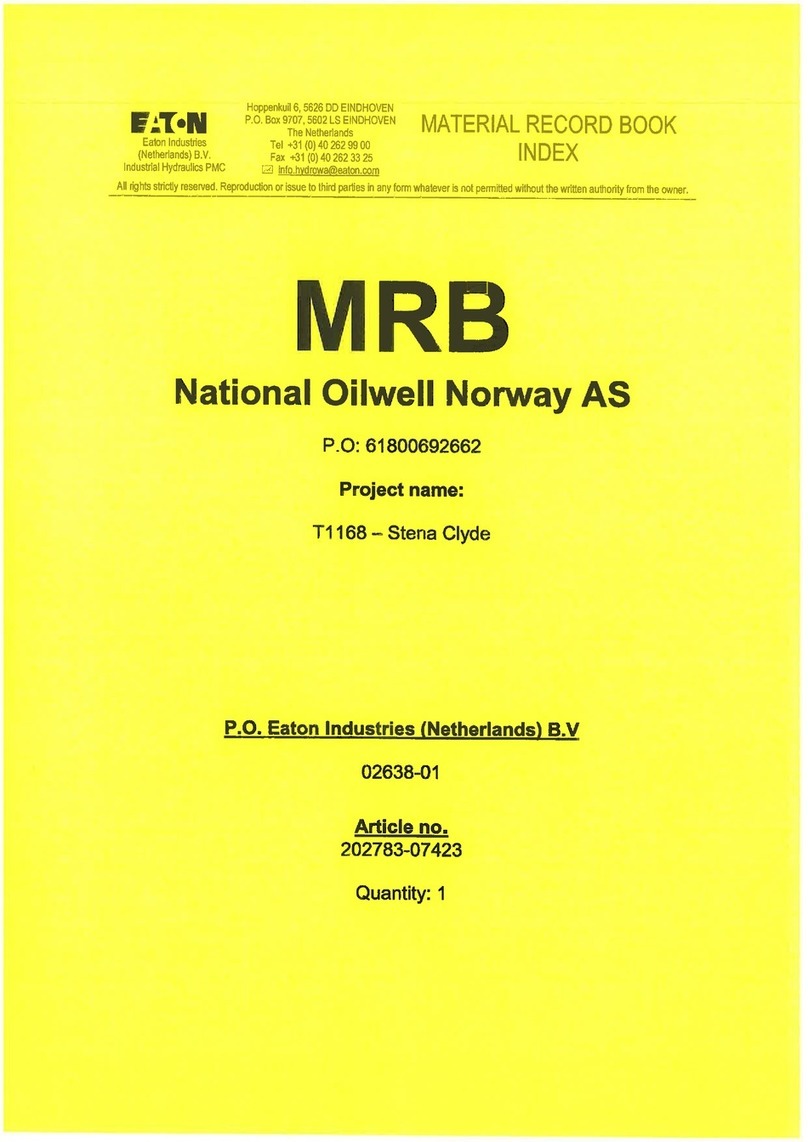Eaton Hydrowa User manual