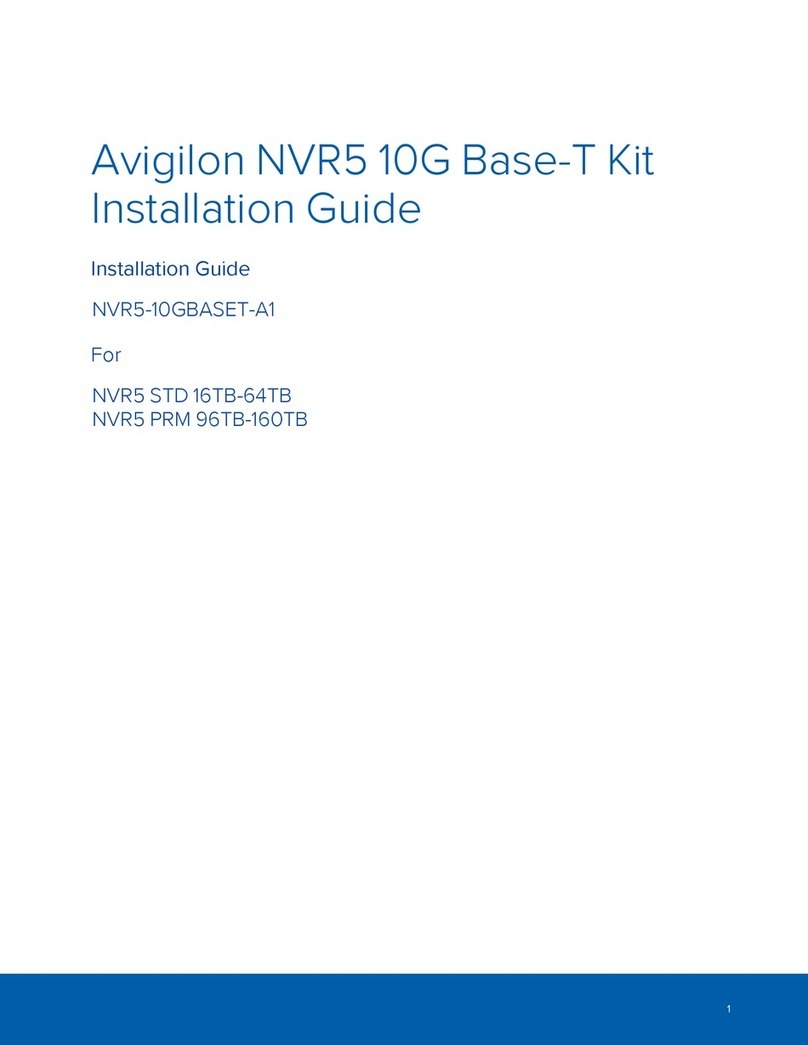 Avigilon NVR5-10GBASET-A1 User manual Avigilon NVR5-10GBASET-A1 User manual