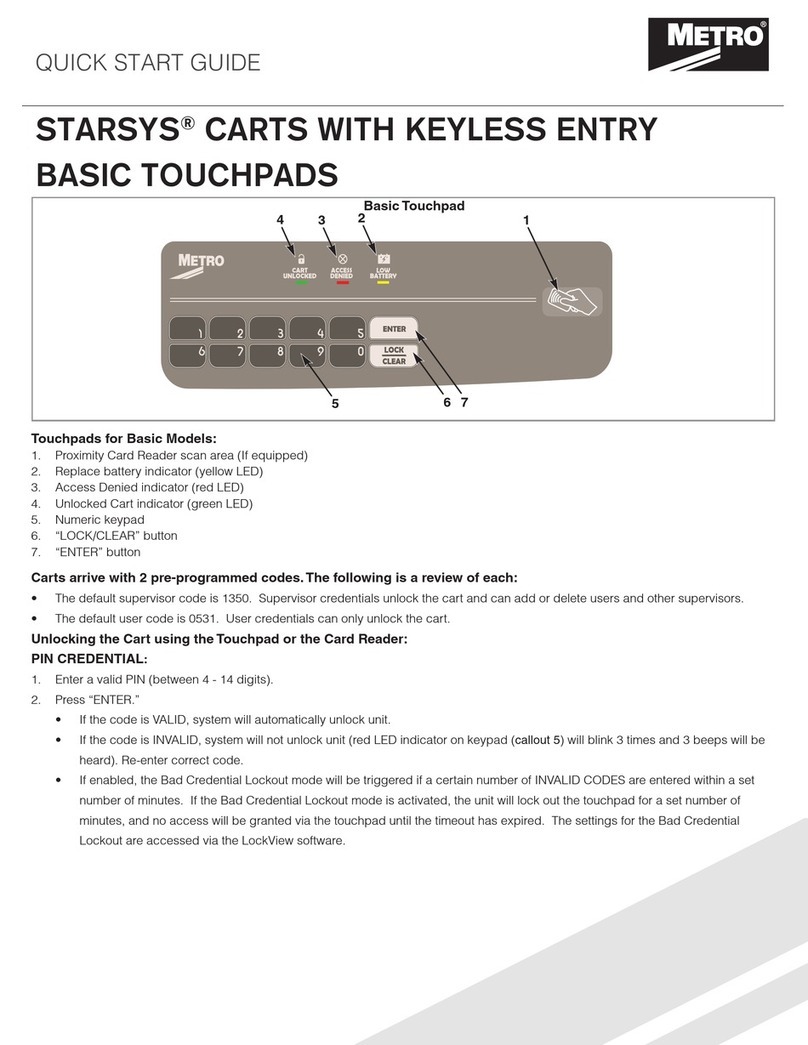 Metro DataVac STARSYS WIRELESS quick start guide