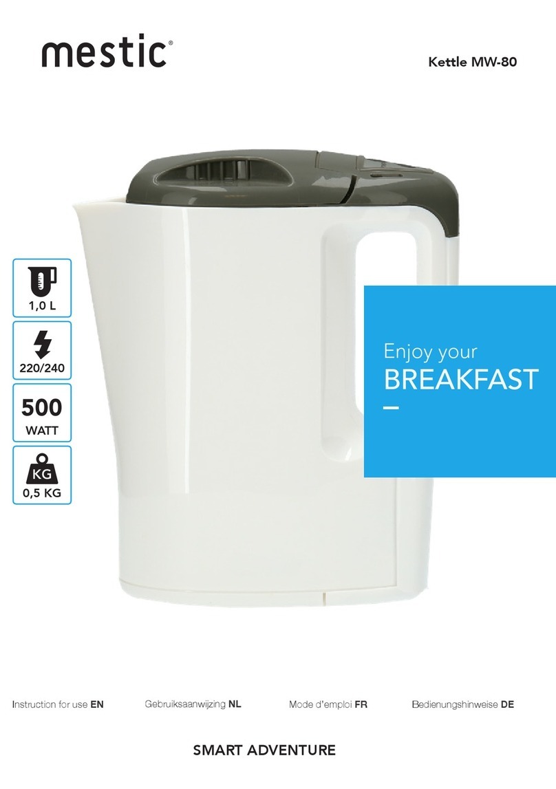 MESTIC MW-80 User manual