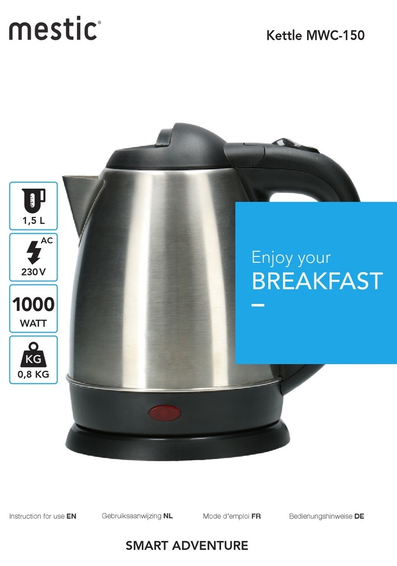 MESTIC MWC-150 User manual