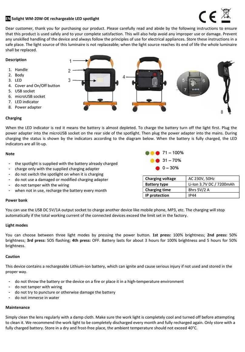 Solight WM-20W-DE Instructions for use