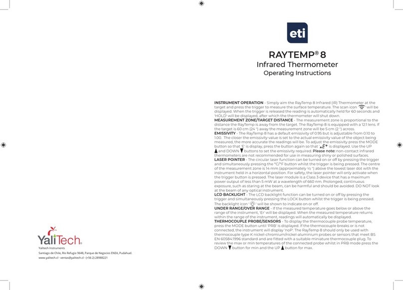 YaliTech eti RAYTEMP 8 operating instructions