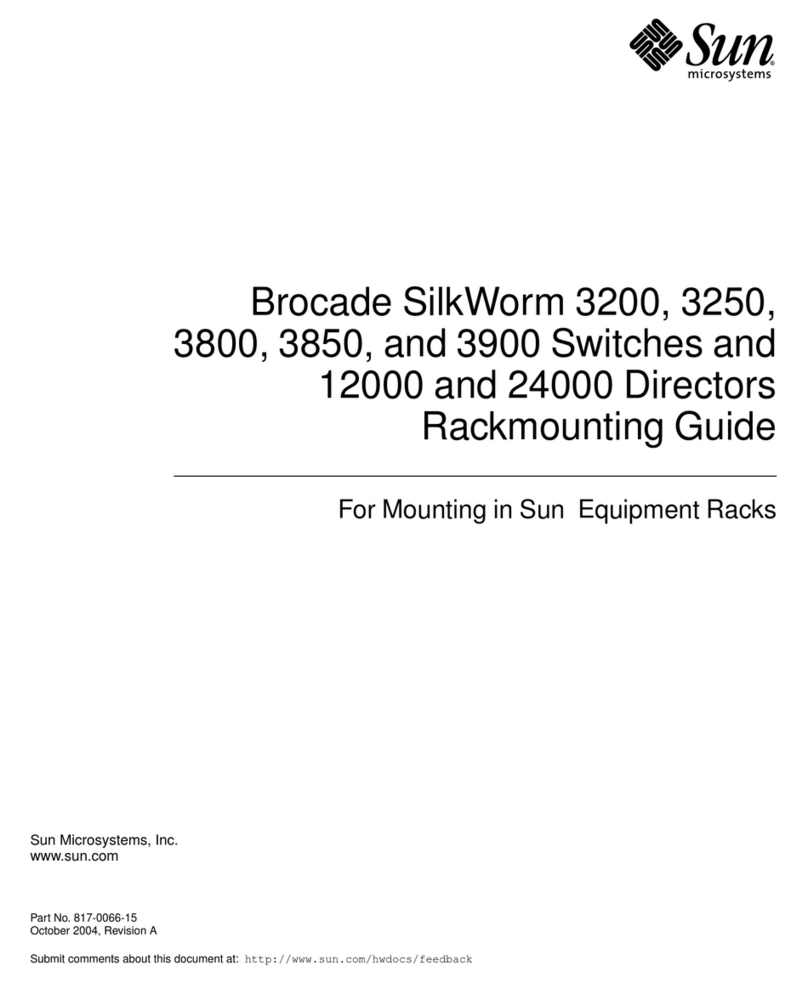 Sun Microsystems Brocade SilkWorm 3200 Installation instructions manual