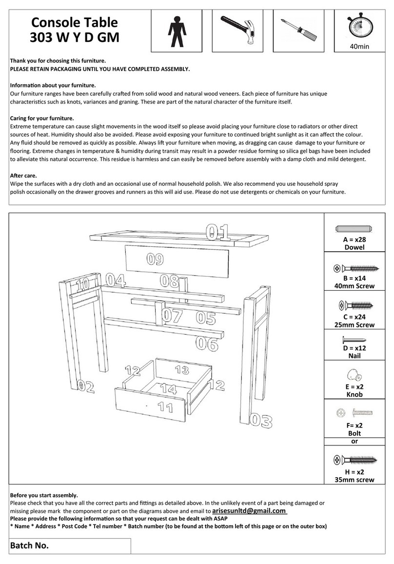 BIG FURNITURE WAREHOUSE 303 W Y D GM quick start guide