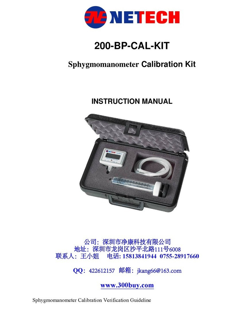 Netech 200-BP-CAL-KIT instruction manual Netech 200-BP-CAL-KIT instruction manual