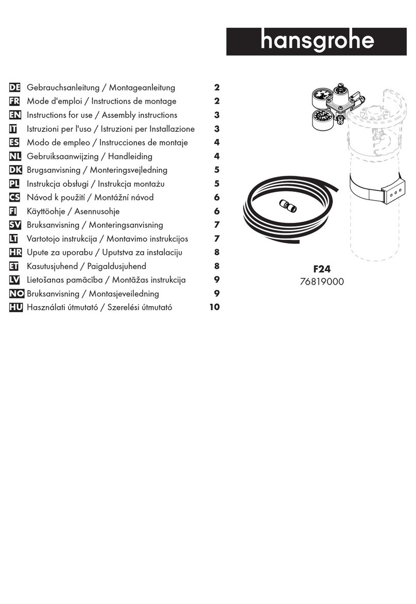 Hans Grohe F24 User manual