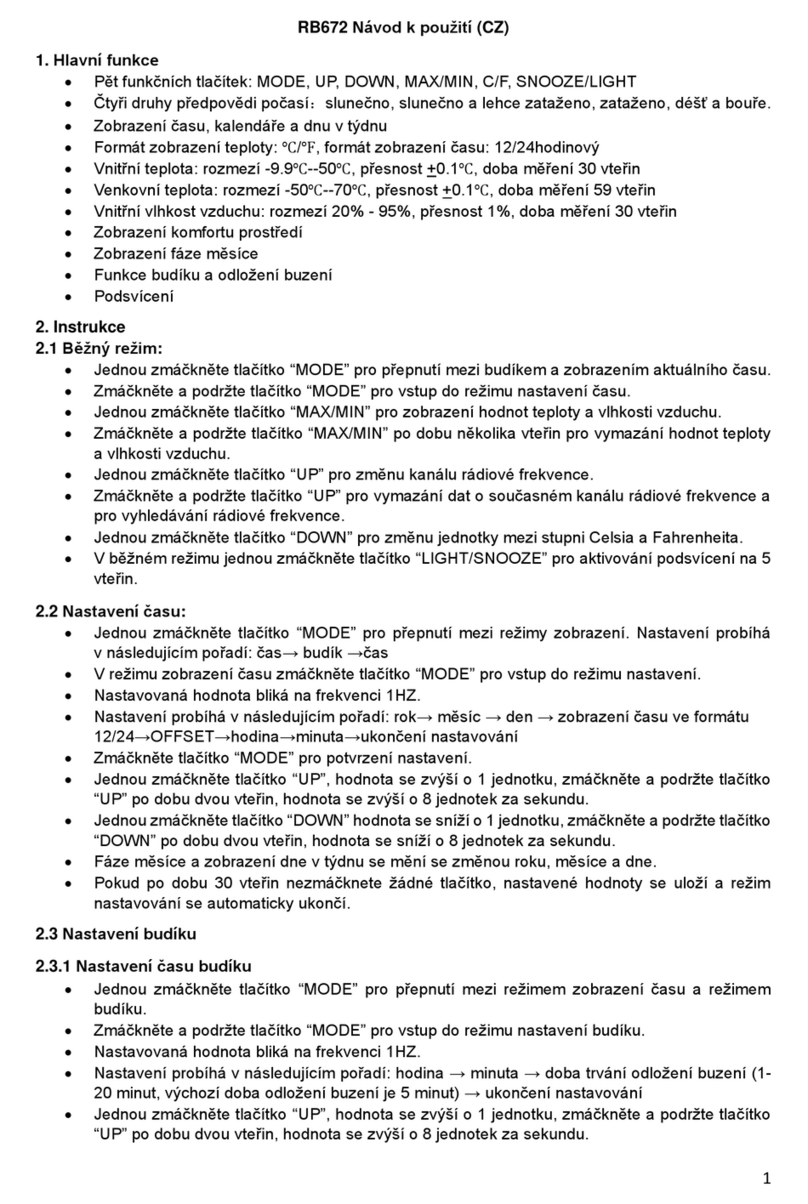vlahova RB672 instruction manual