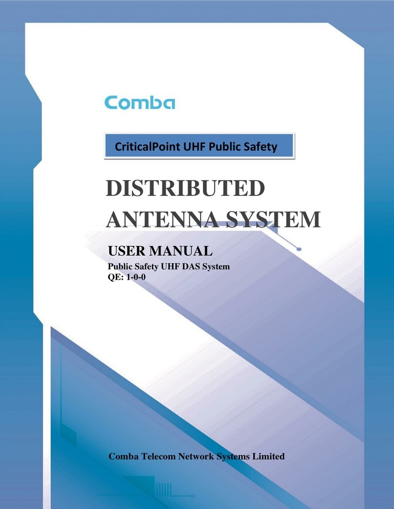 Comba Telecom CriticalPoint UHF DAS User manual