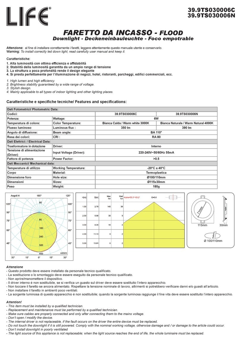 Life 39.9TS030006C quick start guide
