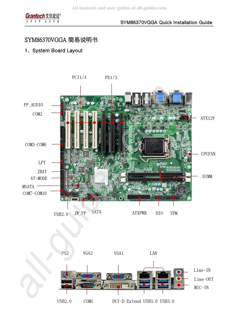 Grantech SYM86370VGGA User manual