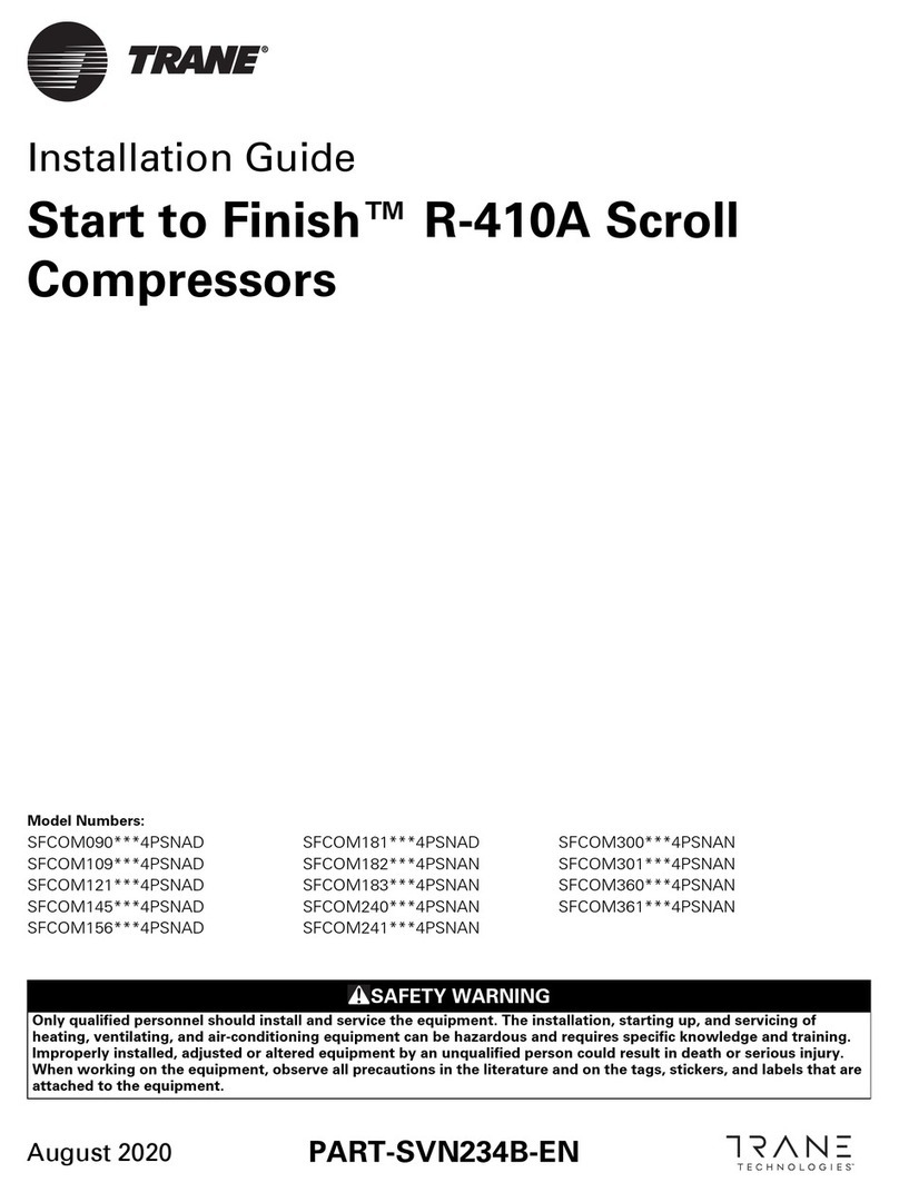 Trane R410a User manual