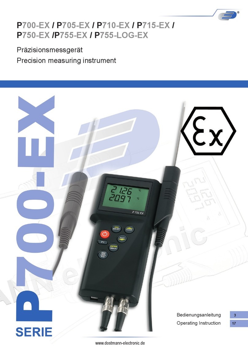 Dostmann Electronic P700-EX User manual Dostmann Electronic P700-EX User manual