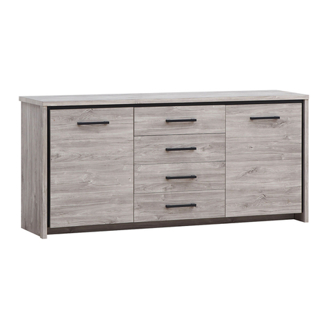 emob ELIAS DRESSOIR SIDE BOARD Assembly instruction