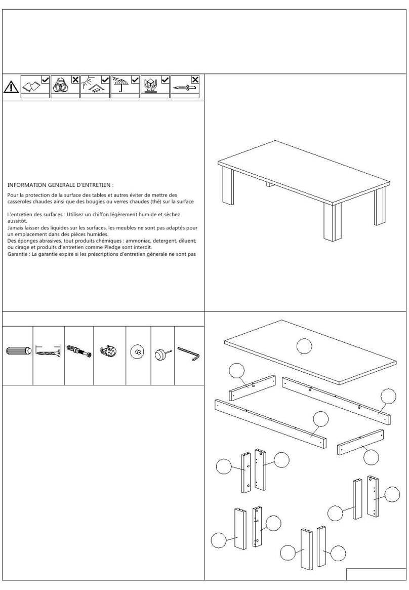 emob ELINE SALONTAFEL TABLE BASSE 120 User manual