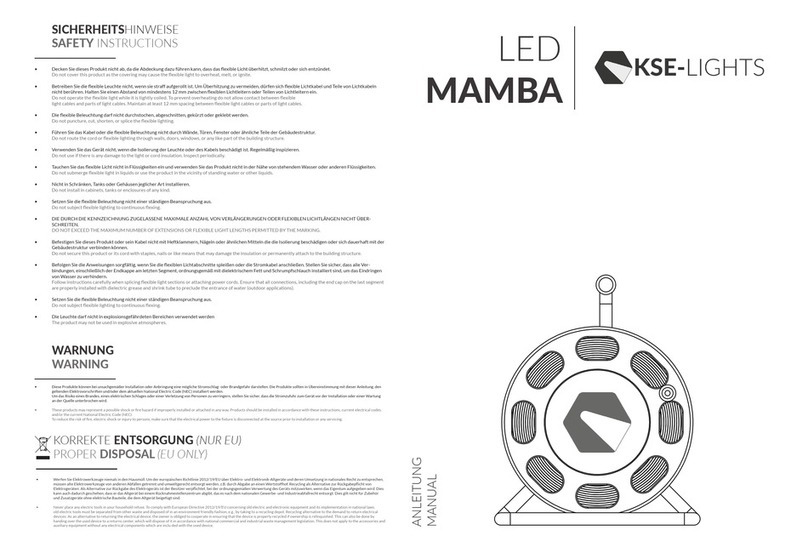 KSE-LIGHTS LED-MAMBA FSL-15 quick start guide