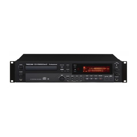 Tascam CD-RW900 User manual