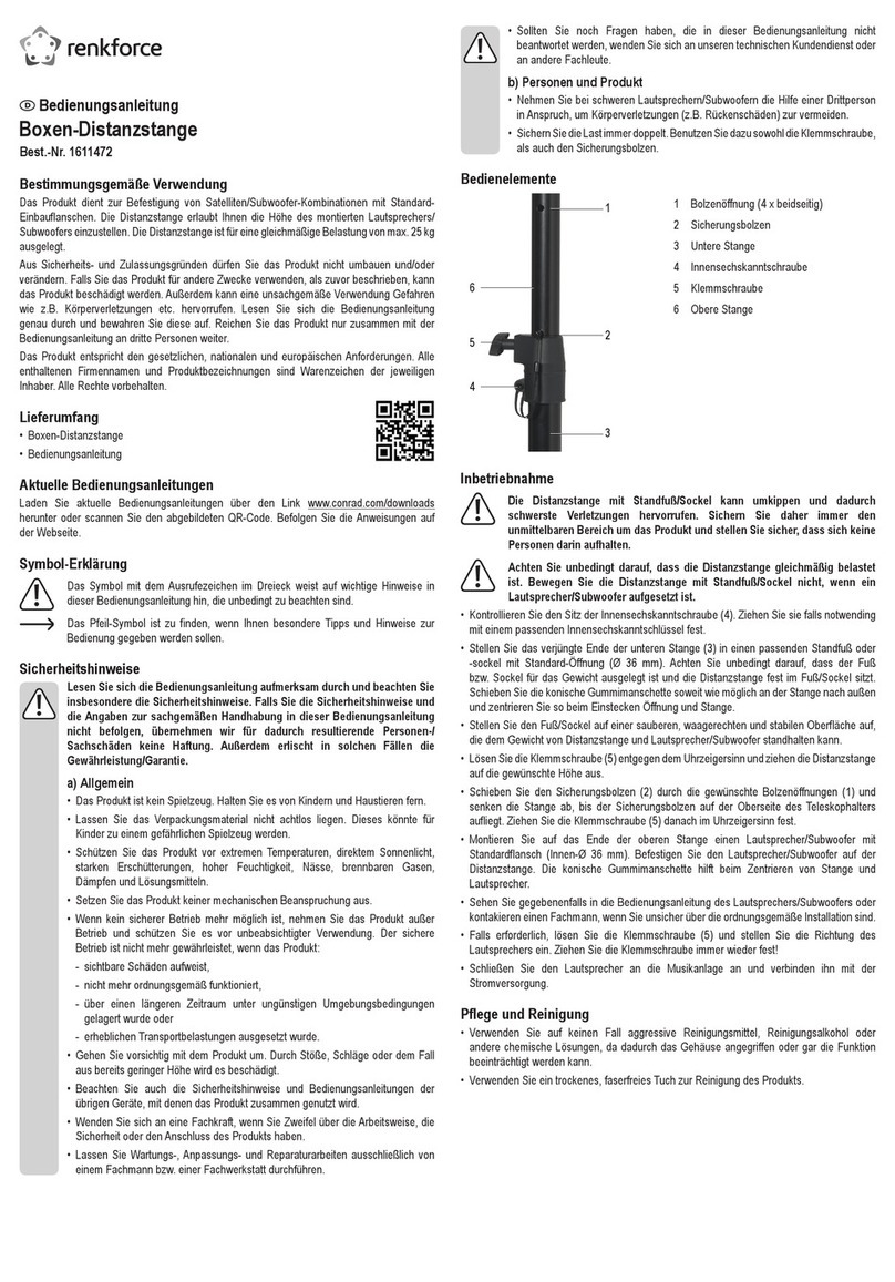 Renkforce 1611472 User manual