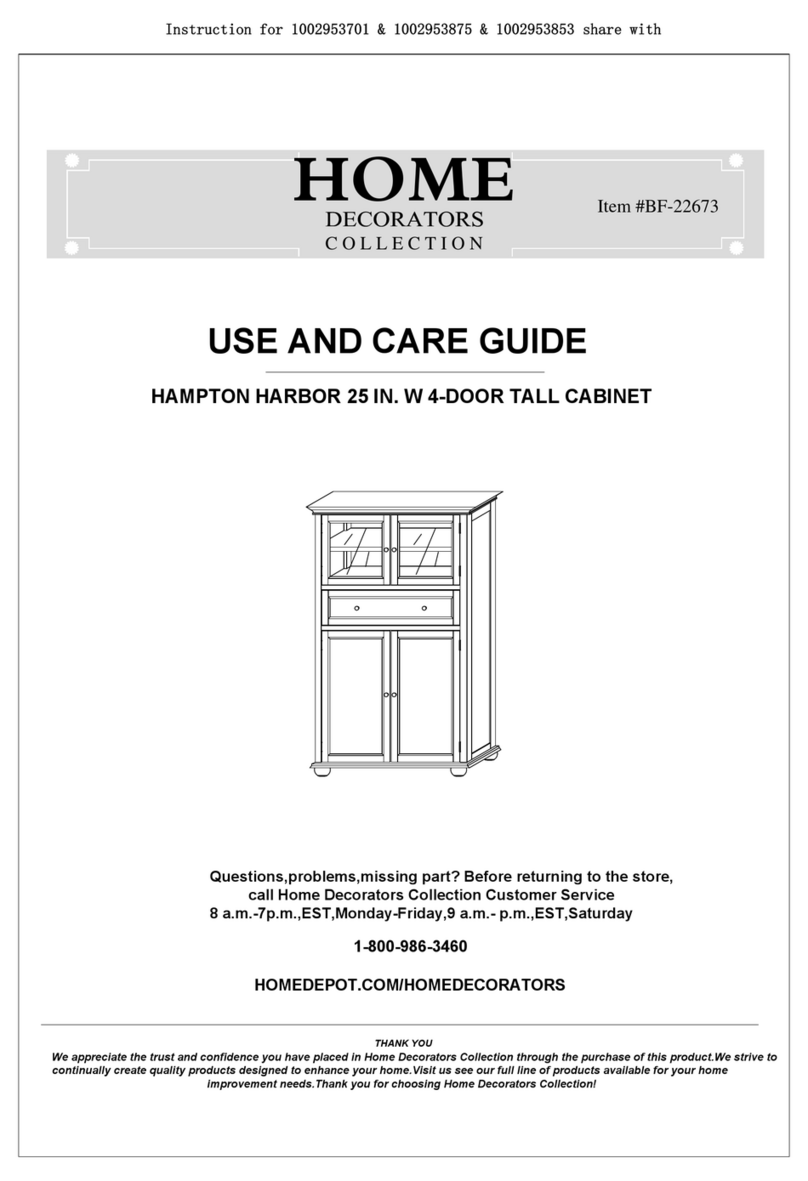 Home Decorators Collection HAMPTON HARBOR BF-22673 User manual Home Decorators Collection HAMPTON HARBOR BF-22673 User manual