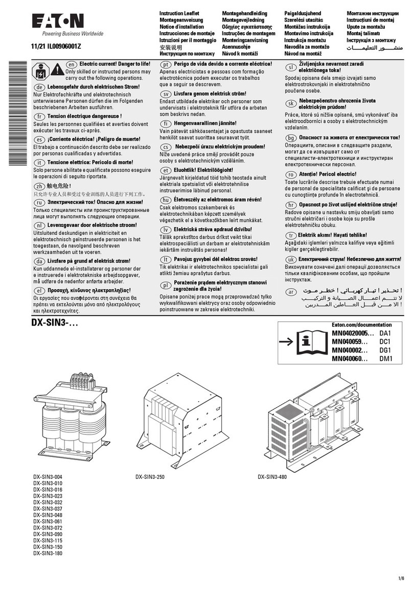 Eaton DX-SIN3 Series Manual