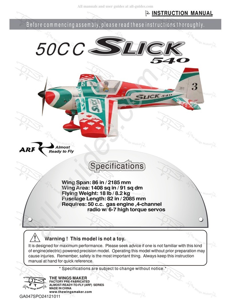 The Wings Maker Slick 540 User manual