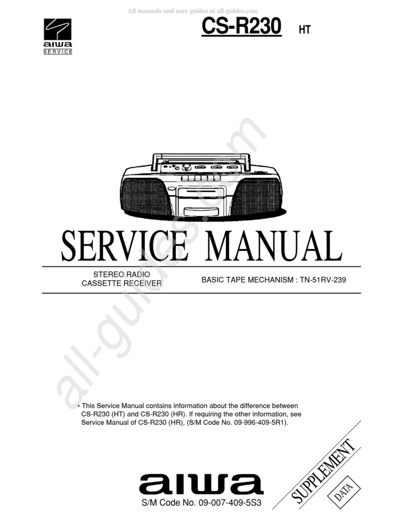 Aiwa CS-R230 Service manual