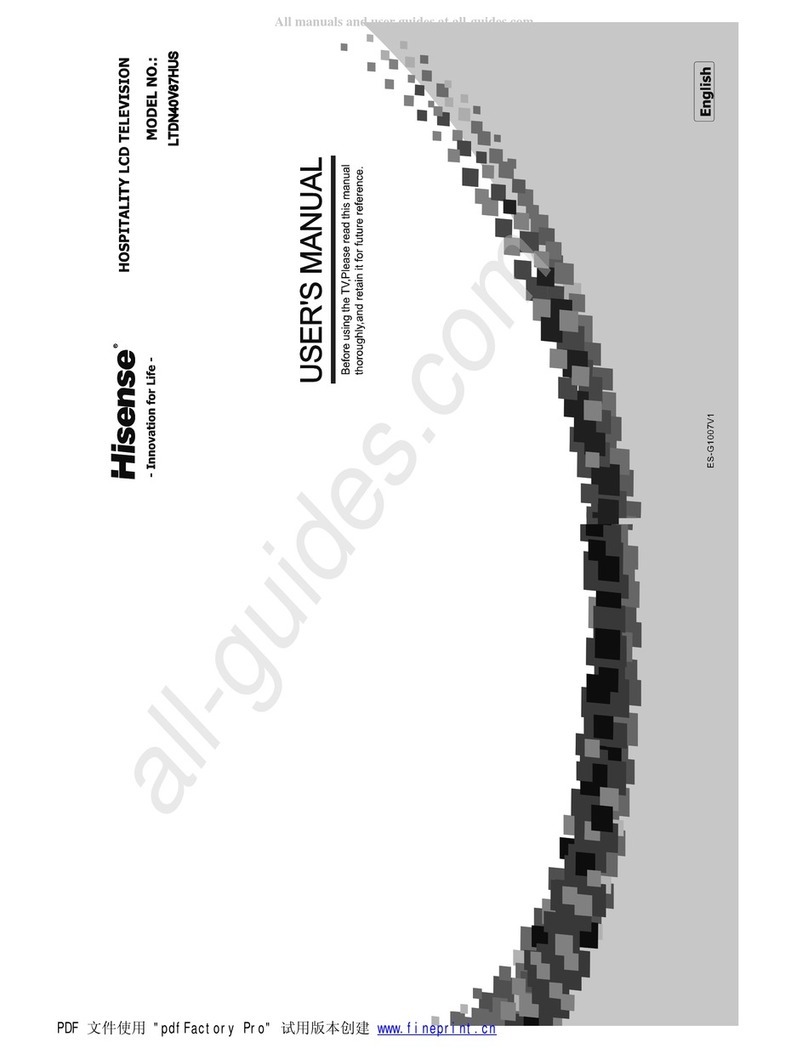 Hisense LTDN40V87HUS User manual